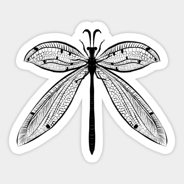 Dragonfly Nature Lover Insect Art Sticker by Boriana Giormova